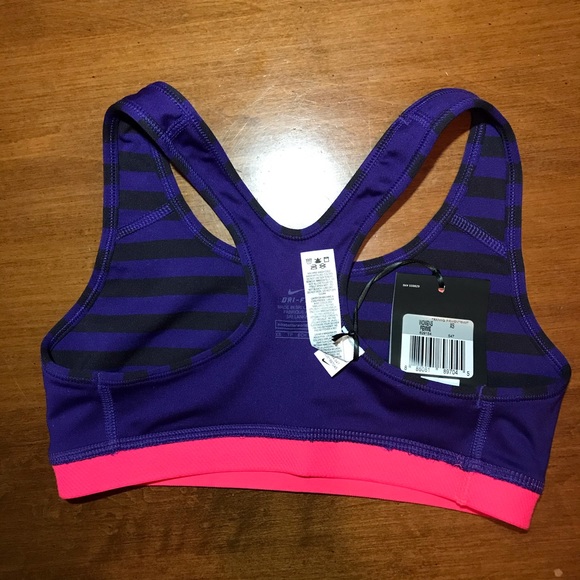 NIKE PRO CLASSIC STRIPE MEZZO BRA NWT SIZE: XS - Picture 3 of 6